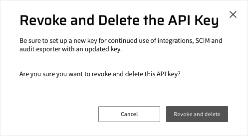 Revoke an API Key