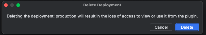 delete deployment --half