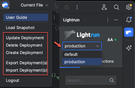 jetbrains Deployment Switcher