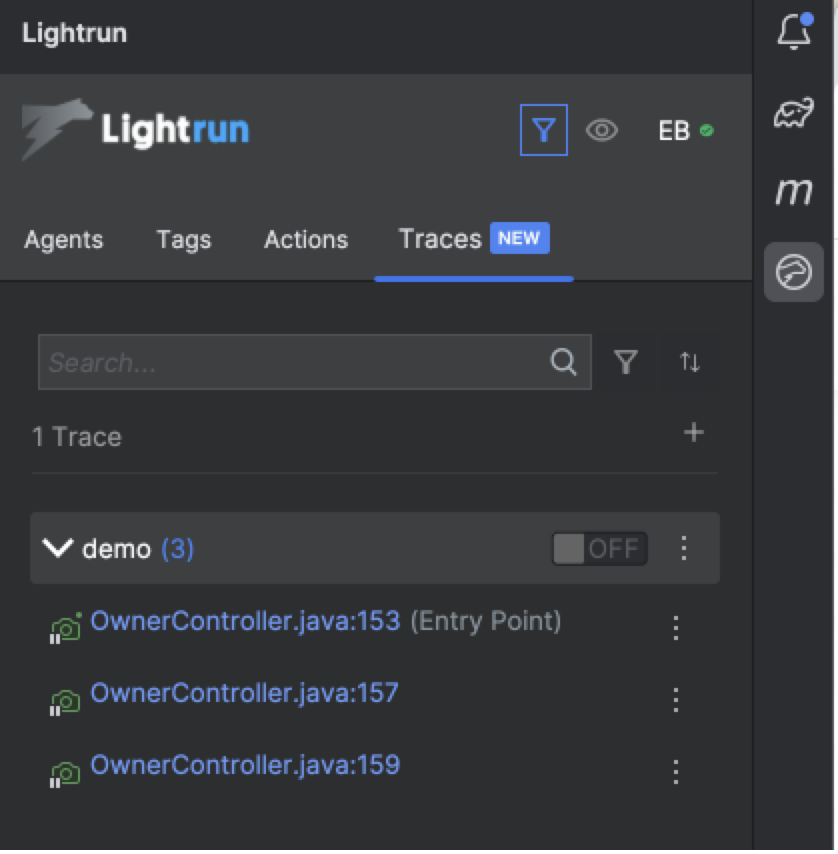 View Traces in Plugin ---half