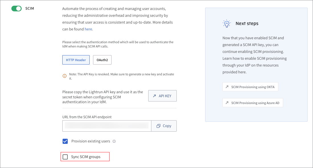 SCIM Provisioning