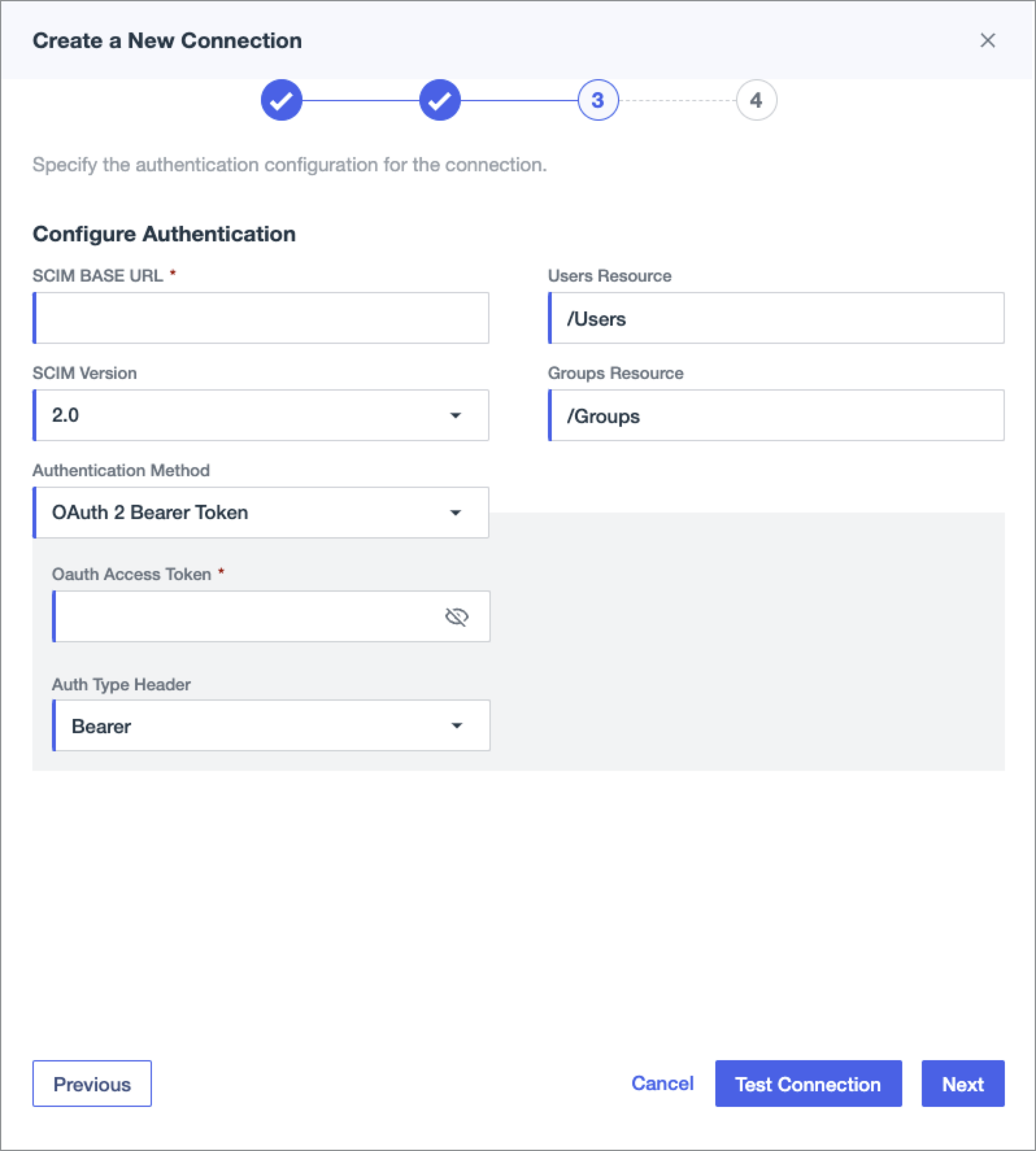 SCIM Ping SCIM authentication http --half