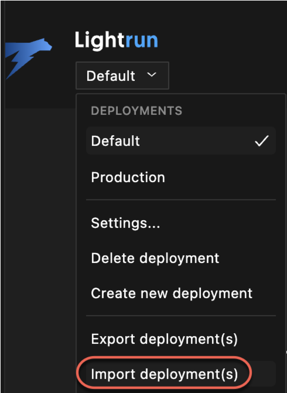 Deployment Switcher --third